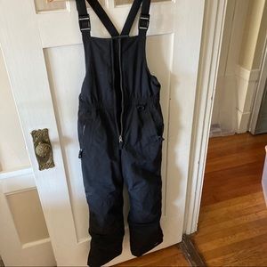 Boys ski snowboard bibs pant Sz 12 Lands End